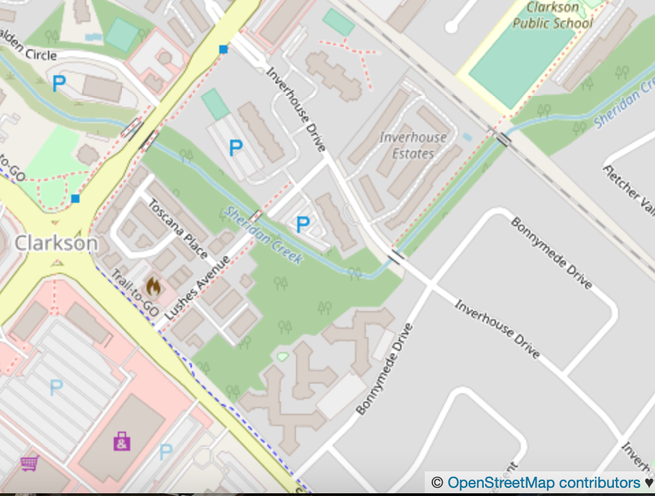 The search warrant was executed in Mississauga | © OpenStreetMap contributors (CC BY-SA 2.0)
